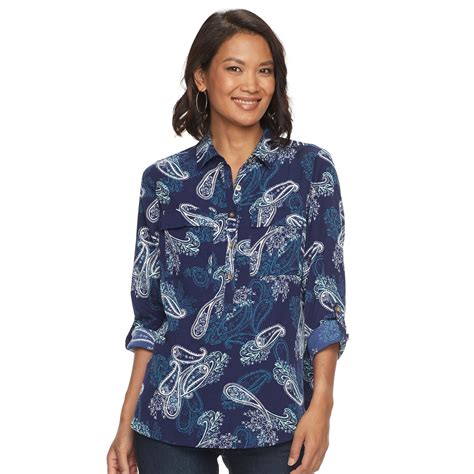 Find great deals on Women's 3/4 Sleeve <strong>Croft and Barrow</strong> Shirts at Kohl's today!. . Croft and barrow clothing